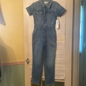 GOOD AMERICAN DENIM JUMPSUIT. NWT
